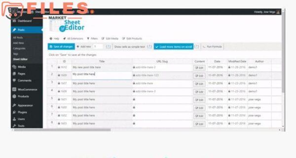 WP Sheet Editor Pro
